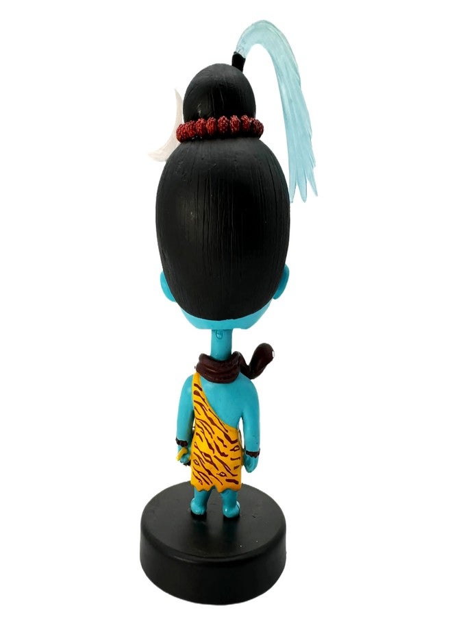 Buko Lord Shiv Shankar Adiyogi Bobblehead Idol - Car Dashboard & Home Decor, Office Damru Statue, Mahadev Murti Gift, Good Luck Superhero Figure - Image 2